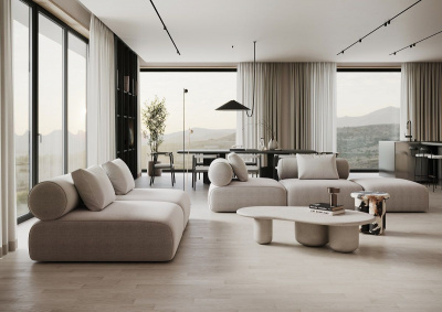 фото инженерной доски Quartz Parquet Дуб Песочный 44-408